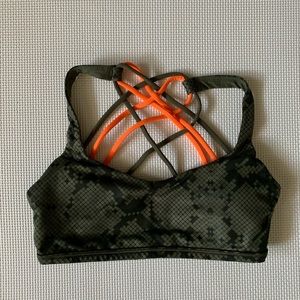 Lulu Camo and hunter orange free to be wild bra